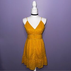 NWT Gianni Bini Mustard Lace Boho Dress